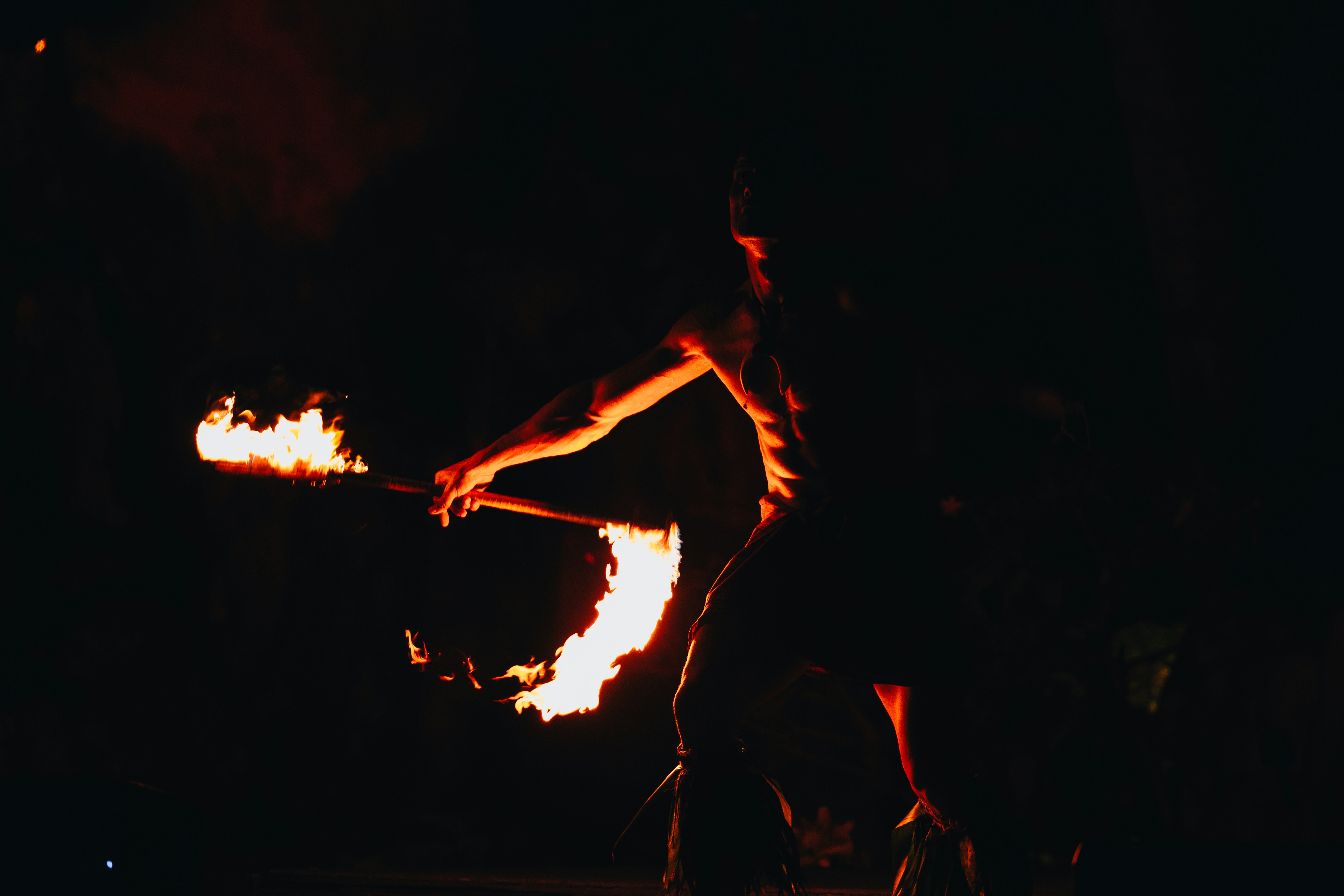 Fire Performer At Hobbledown Pumpkins