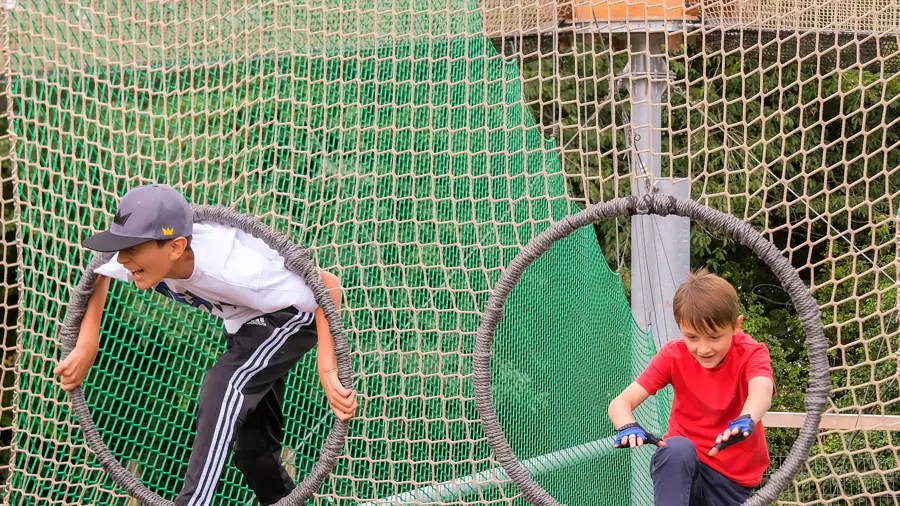 Net Slide Adventure Net Park at Hobbledown Heath | Treetop Adventure Hounslow