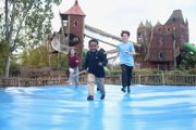 Children running and playing in the Hobbledown Epsom adventure playground